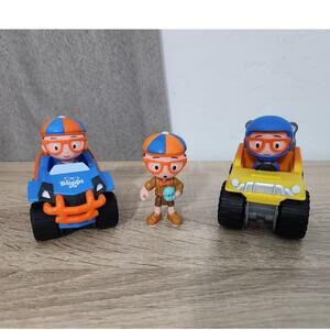 Blippi Mini Vehicle Monster Truck Off Road Recreation 4 Wheeler Bendable Figure